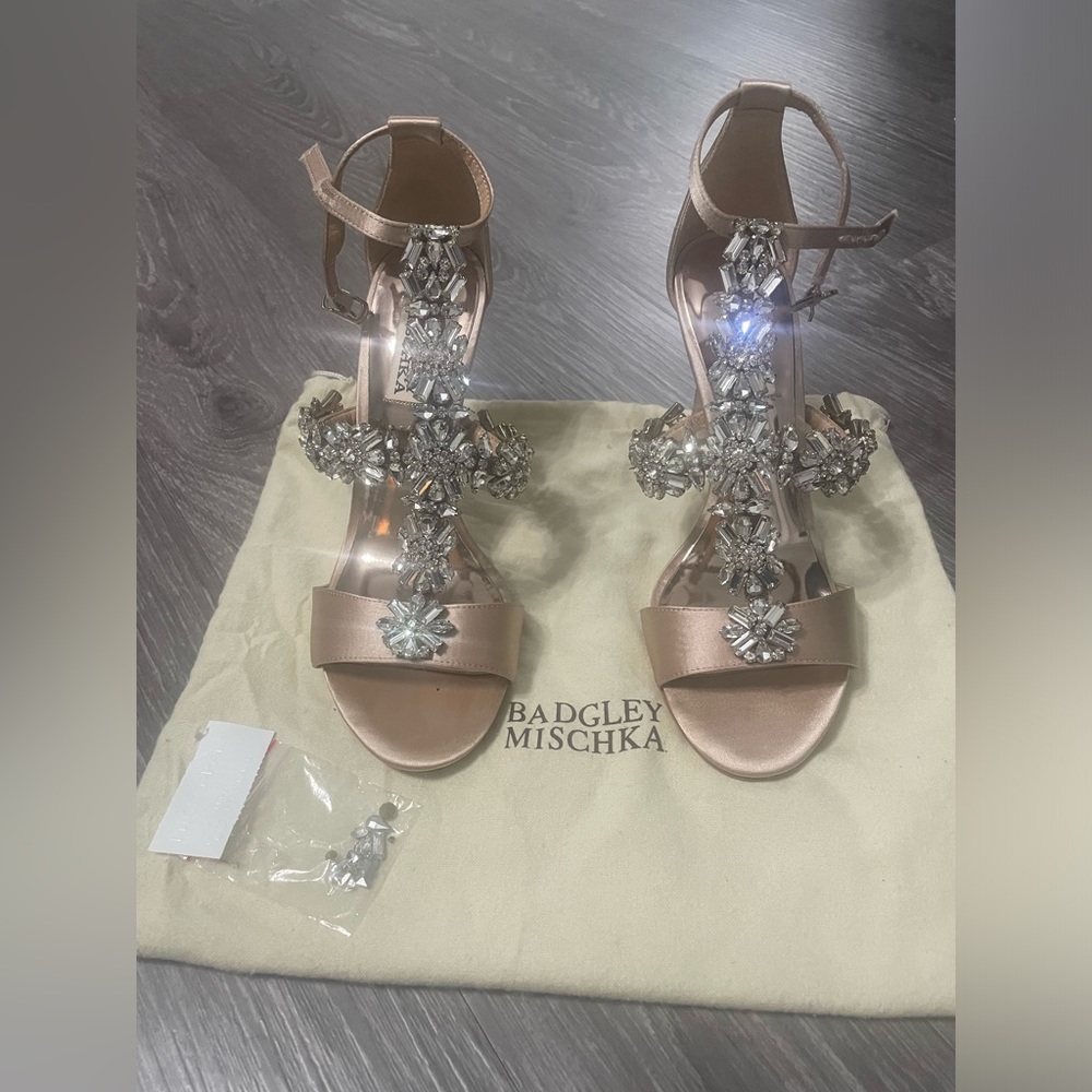 Badgley Mischka Jeweled Heels
